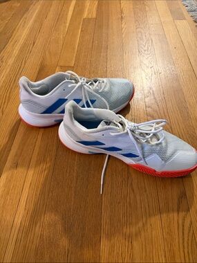 adidas Men's White Blue Red Lightweight Sneakers